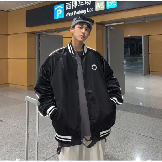 Áo khoác bomber phong cách Hàn Quốc cá tính cho nam