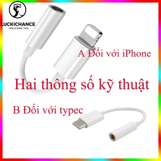 Cáp Chuyển Đổi Tai Nghe Apple Iphone Giắc Cắm Lightning Sang Dây 3.5mm Có Thể Mang Đi