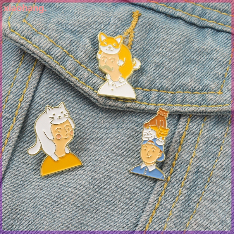 Ghim cài áo hình mèo dễ thương cho nam nữ