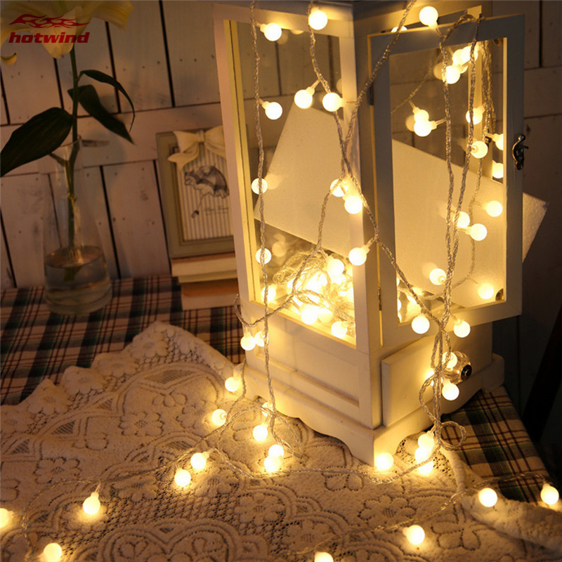 Dây Đèn Led Bóng Tròn Trang Trí Tiệc Cho Giáng Sinh Halloween
