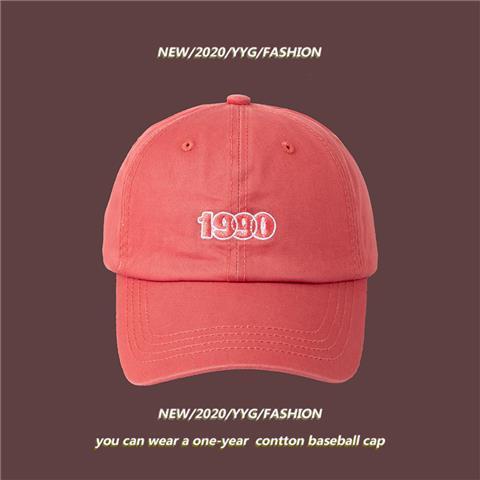 Mũ Lưỡi Trai Thêu Chữ 1990 Phong Cách Hàn Quốc