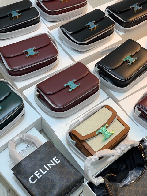 TÚI MEDIUM TRIOMPHE BAG IN SHINY CALFSKIN đeo chéo siêu cấp