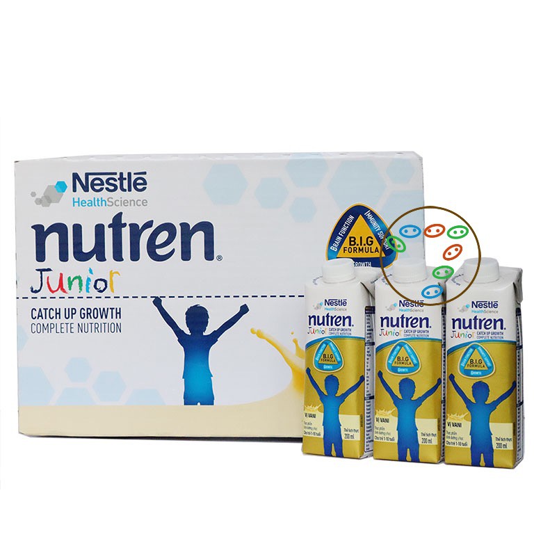 [Date 04/2025] Sữa Nutren Junior Pha Sẵn Hương Vani 200ml (24 hộp)