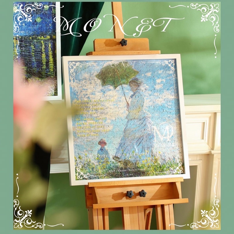 Bộ xếp hình hoạ tiết tranh Van Gogh và Caude Monet