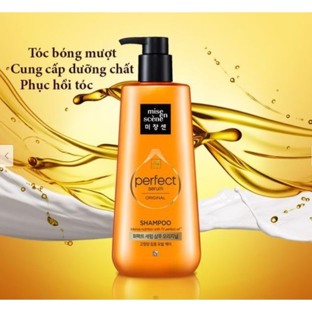 Dầu gội cao cấp Mise en Serum Hàn Quốc Siêu Mượt