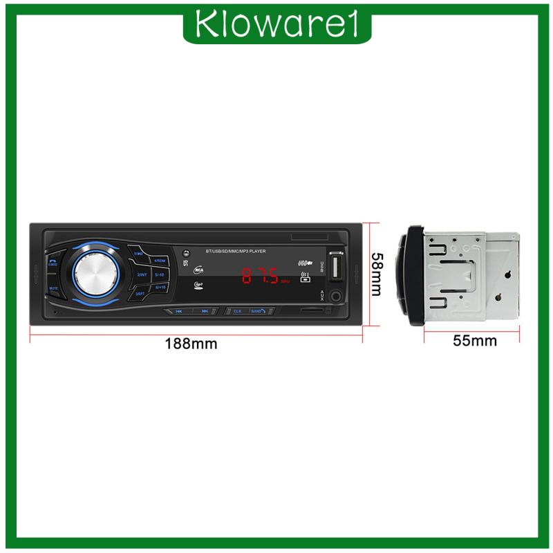 Máy Nghe Nhạc MP3 Kết Nối Bluetooth Đa Phương Tiện 12V Gắn Vô Lăng Xe Hơi
