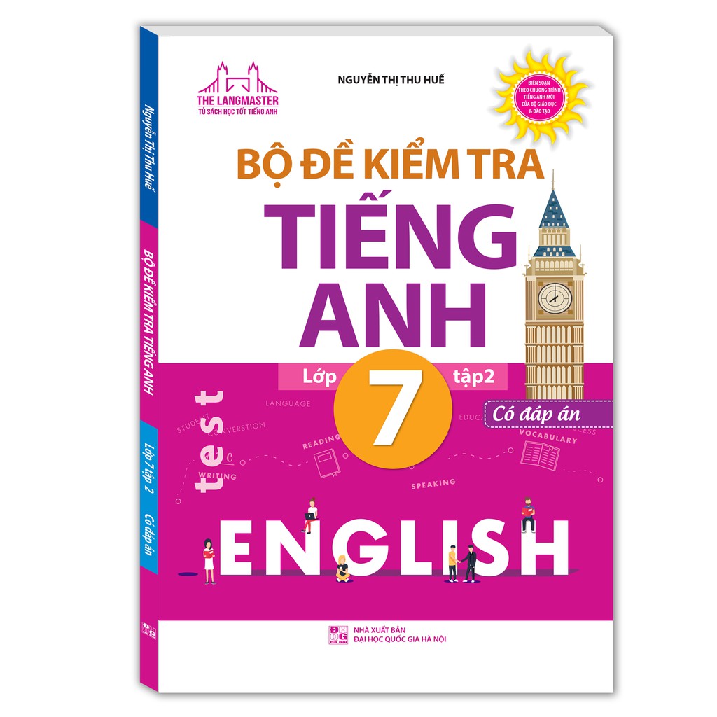 Sách - Combo Bộ đề kiểm tra tiếng Anh lớp 7 (trọn bộ 2 tập)