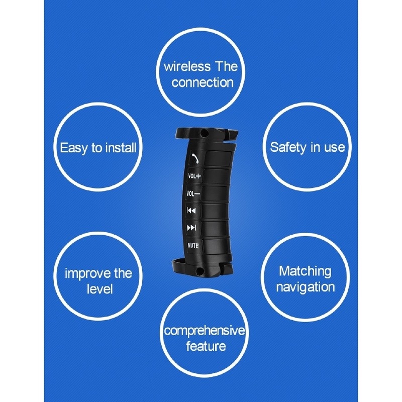 Thiết Bị Điều Khiển Từ Xa Gắn Vô Lăng Xe Hơi 2 DIN MP5 DVD