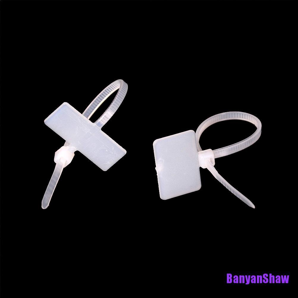 Set 100 Thẻ Đánh Dấu Dây Cáp Nguồn Rj45 Rj12 Tự Khóa Tiện Dụng