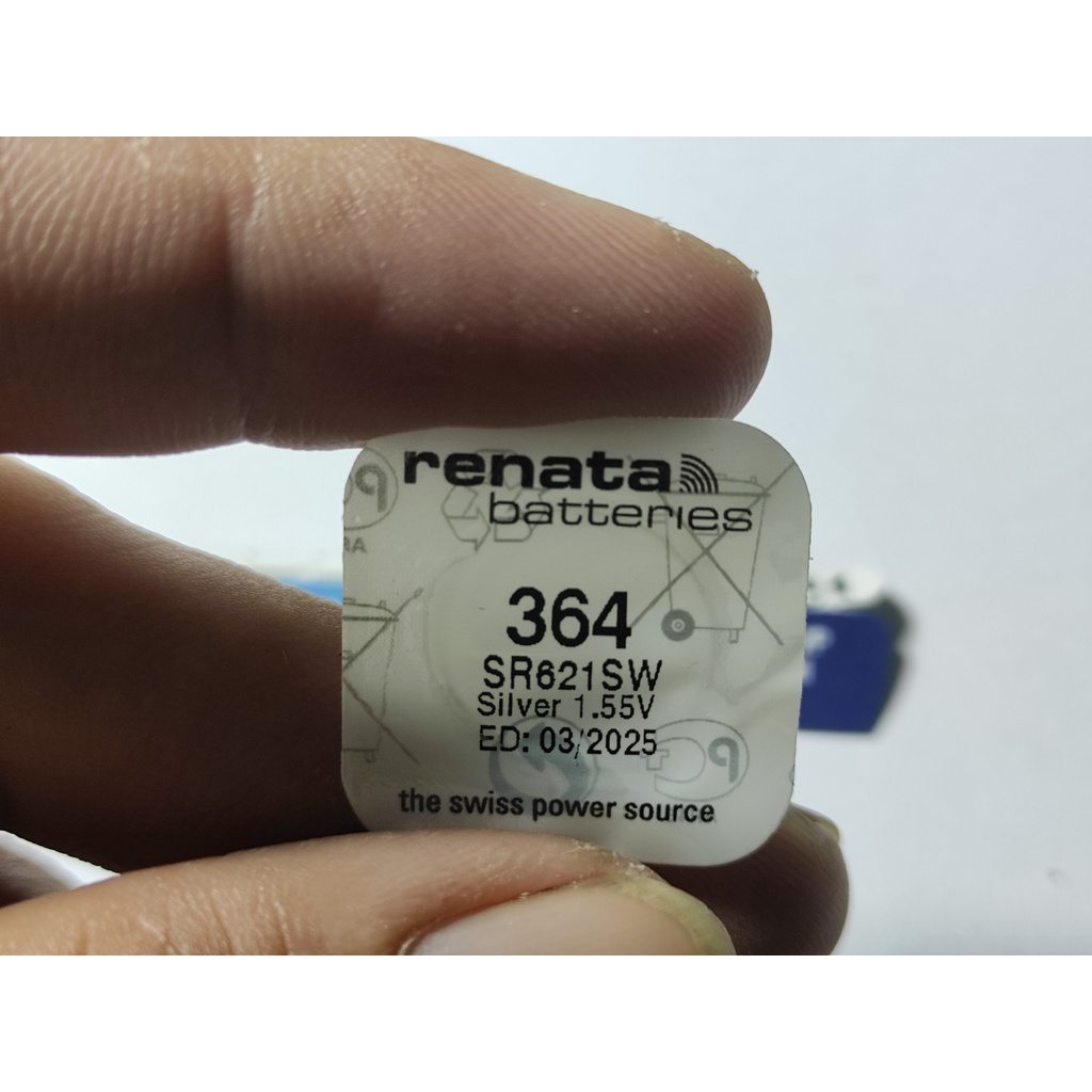 1 Viên Pin Đồng Hồ Renata Thụy Sĩ SR621SW / 364 Loại Tốt