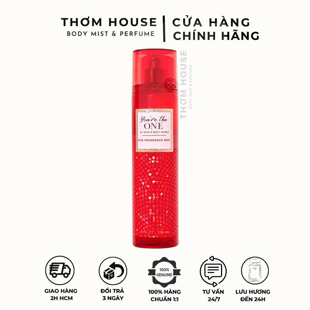 Xịt thơm Bath Body Work hương nước hoa quyến rũ 236ml- Body Mist Bath Body Work