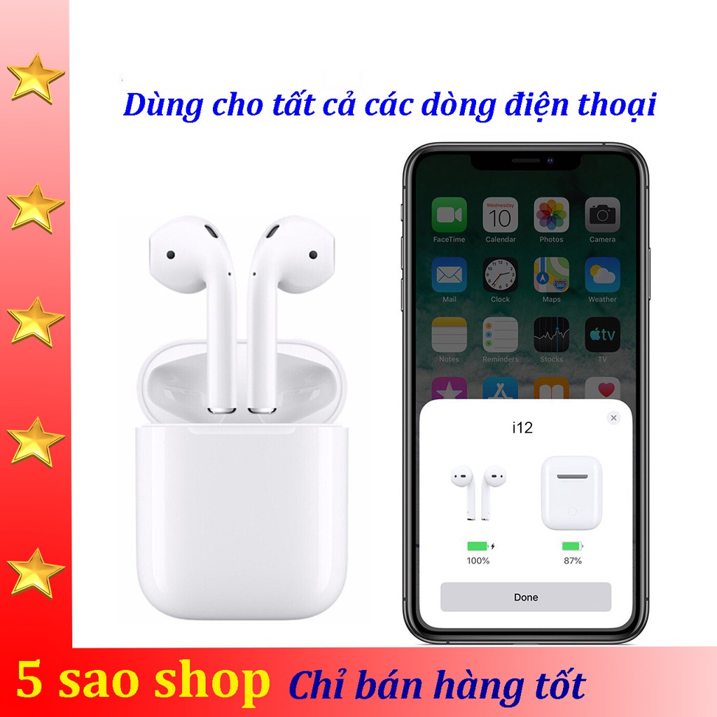 Tai nghe Bluetooth i12 True Wireless Pro