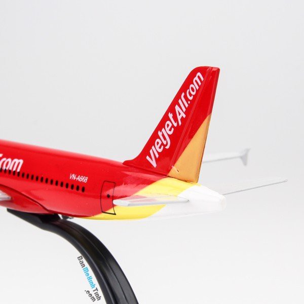 Mô hình máy bay Vietjet Airbus A320 20cm Everfly