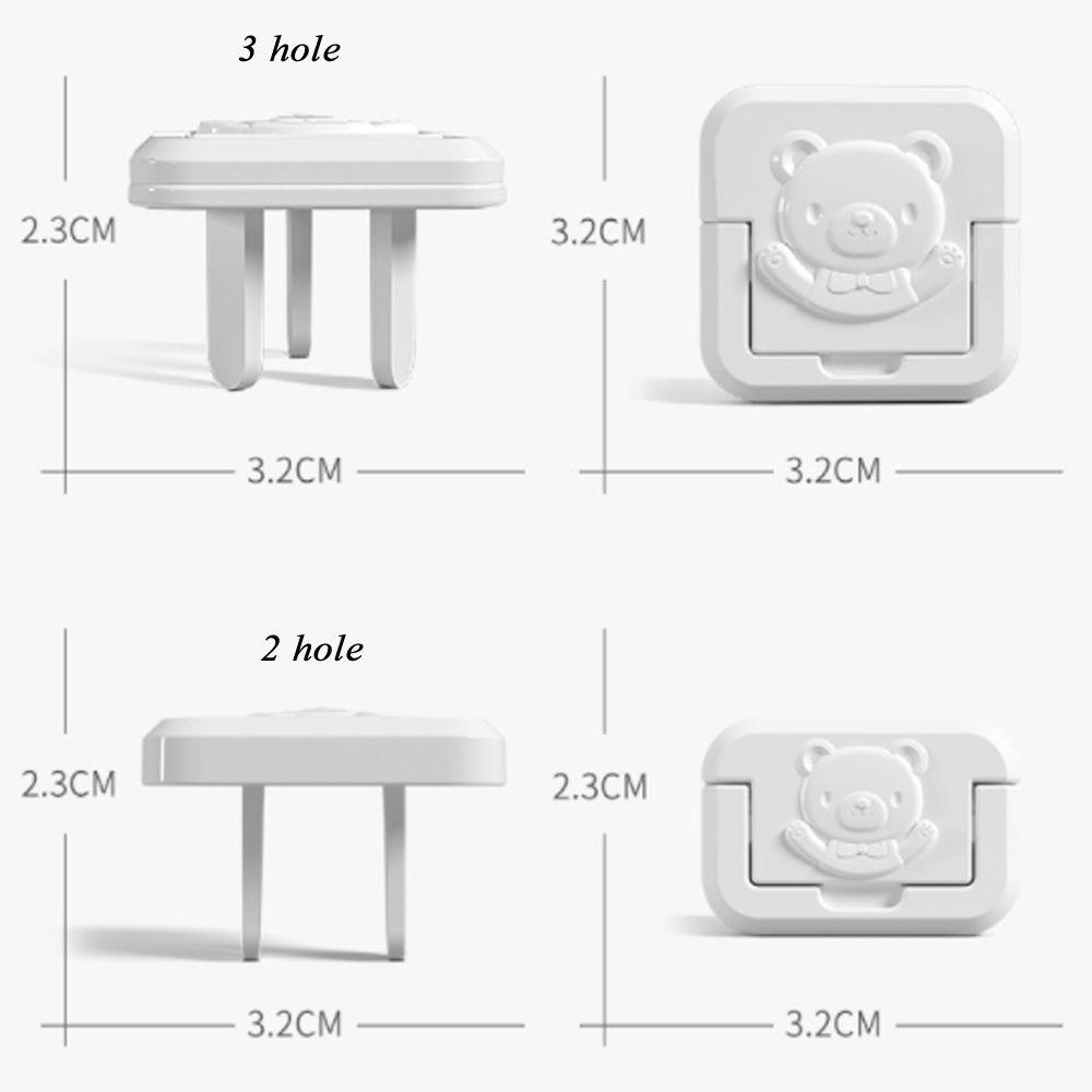Bộ 6 Nắp Đậy Ổ Cắm Điện An Toàn Màu Cầu Vồng