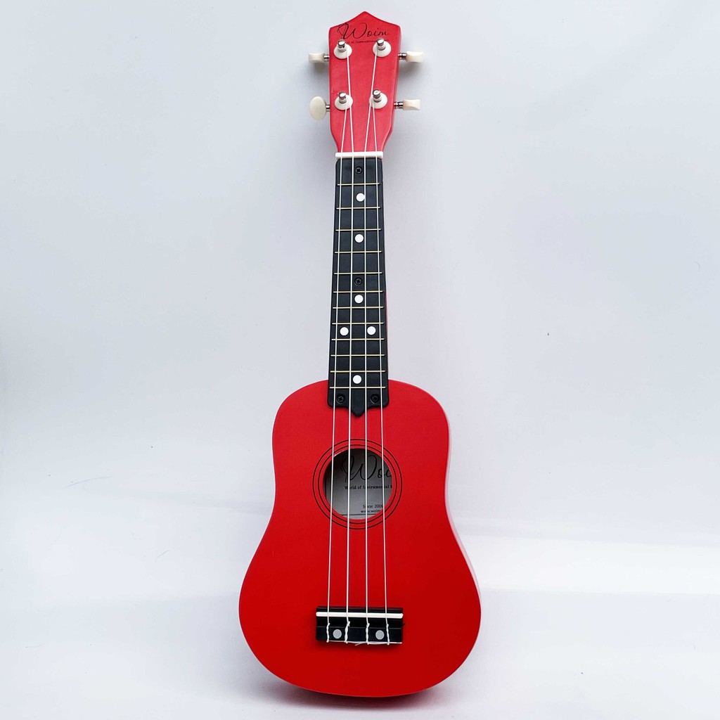 [GIAO NHANH 2H] Đàn Ukulele Gỗ Đỏ Lựu WOIM Soprano Size 21inch 53cm (Mua 1 Tặng 5)