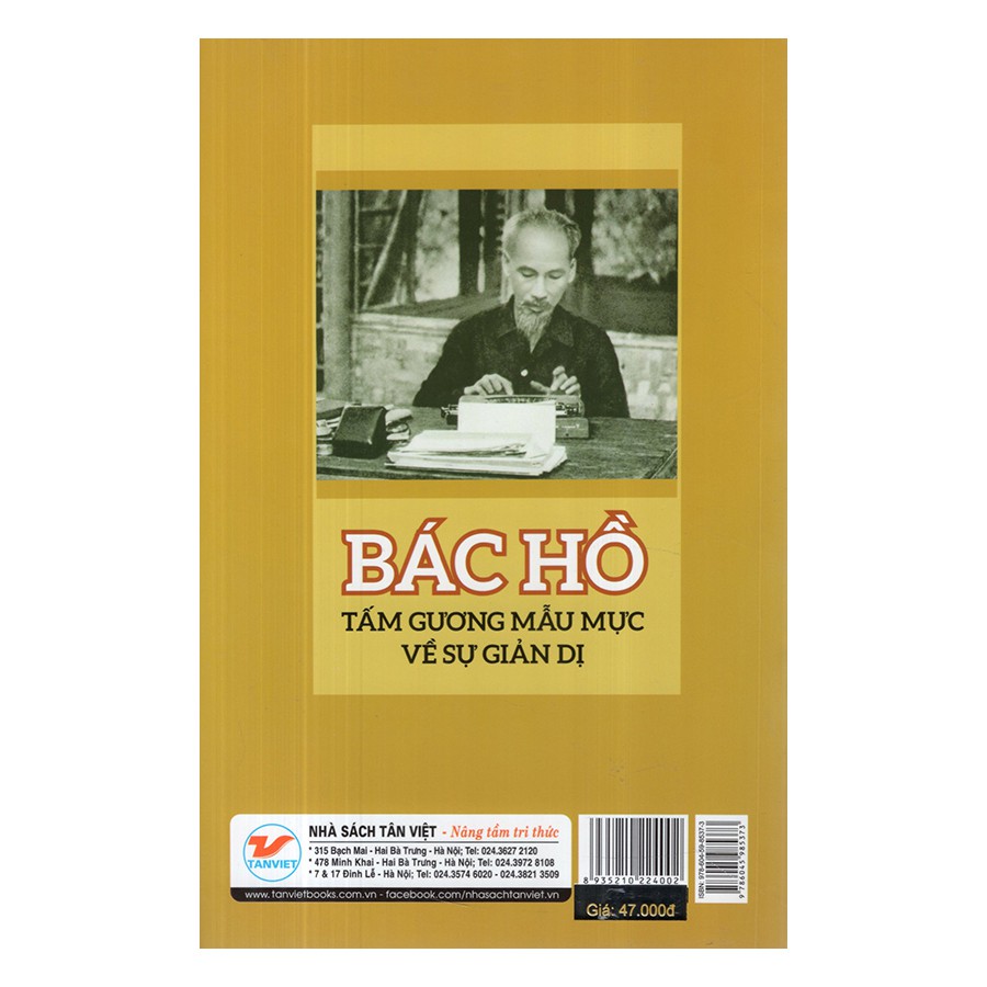 Sách - Tủ Sách Rèn Luyện Nhân Cách Sống - Bác Hồ Tấm Gương Mẫu Mực Về Sự Giản Dị