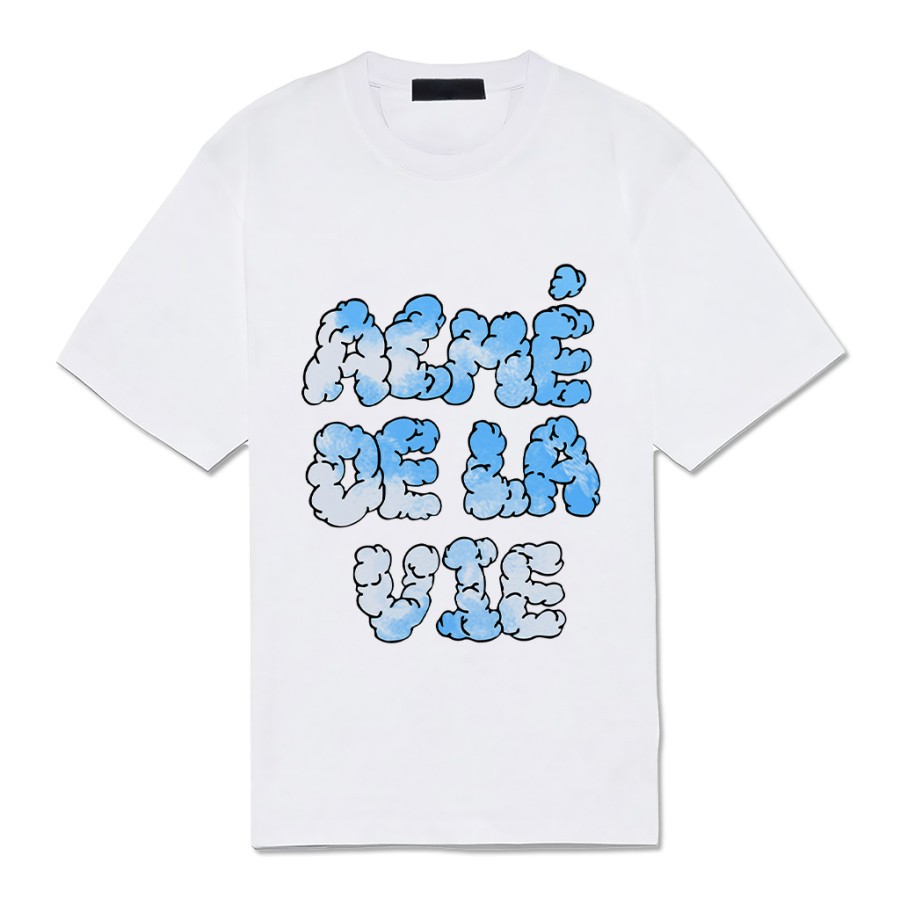 Áo thun unisex ngắn tay không cổ ADLV Rainbow Cloud - Bộ sưu tập áo phông adlv cầu vồng thời trang cá tính | BigBuy360 - bigbuy360.vn