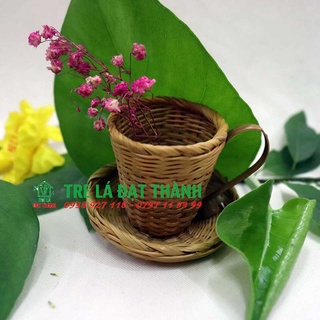 Ly trà mini BẰNG TRE, sản phẩm trang trí