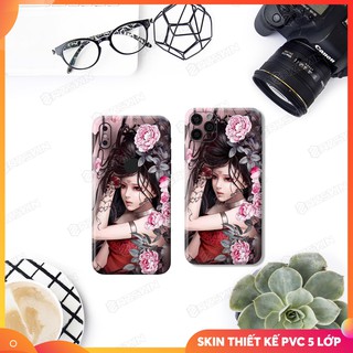 Dán Skin IPhone Hình Geisha Full Lưng viền  | Skin IPhone 5 Lớp Chất Liệu Cao Cấp Chống Xước, Chống Thấm, Chống Bay Màu
