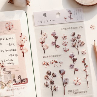 SET STICKER HOA KHÔ (DRIED FLOWERS) TRANG TRÍ SỔ BULLET JOURNAL