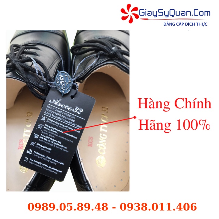 Giày da nam công sở - Giày tây chất liệu da bò thật 100% cao cấp thời trang Mã 432GA Màu đen bảo hành 12 tháng