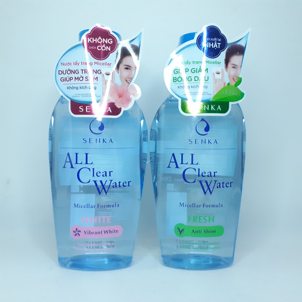 Nước tẩy trang Senka All Clear Water White/ Fresh 230ml