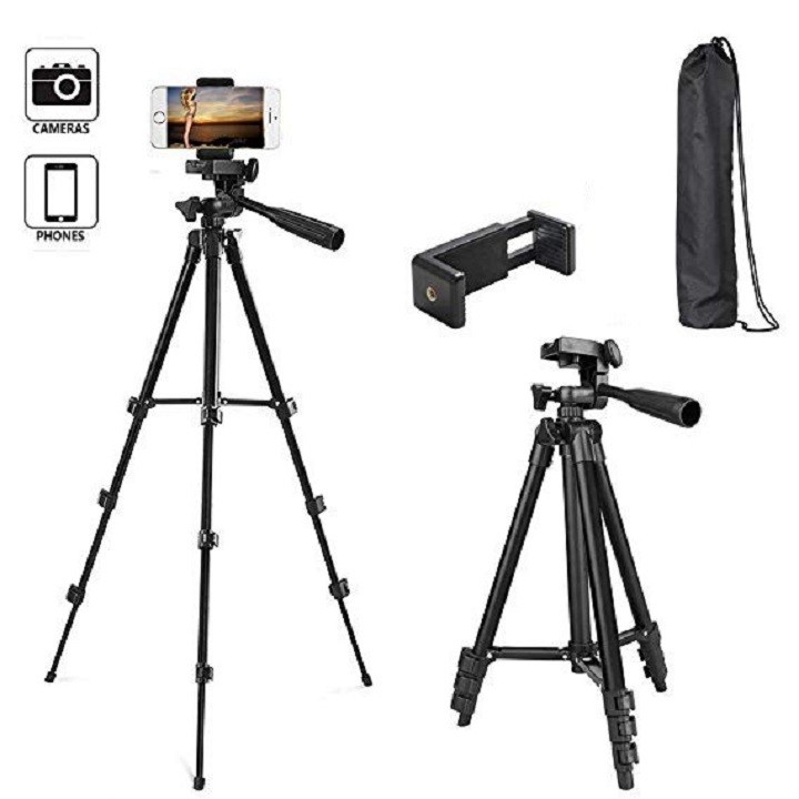 Gậy Chụp Ảnh 3 Chân Tripod 3388 Tích Hợp Bluetooth, Cây Livestream Chụp Ảnh Tự Sướng Xoay 360 Độ. Thiết Kế Tiện Lợi.