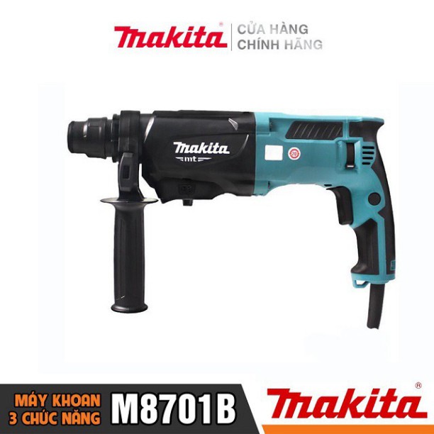 [Chính Hãng] Máy Khoan Búa 3 Chức Năng Makita M8701B (800W-26MM), Bảo Hành Tại Các TTBH Toàn Quốc