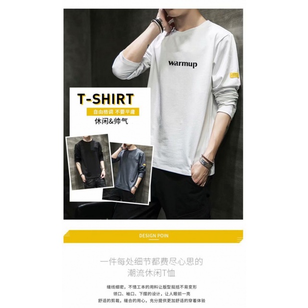 Áo Thun Tay Dài Cổ Tròn Dáng Ôm Phong Cách Hàn Quốc Thời Trang Mới 2022 Dành Cho Bạn Nam