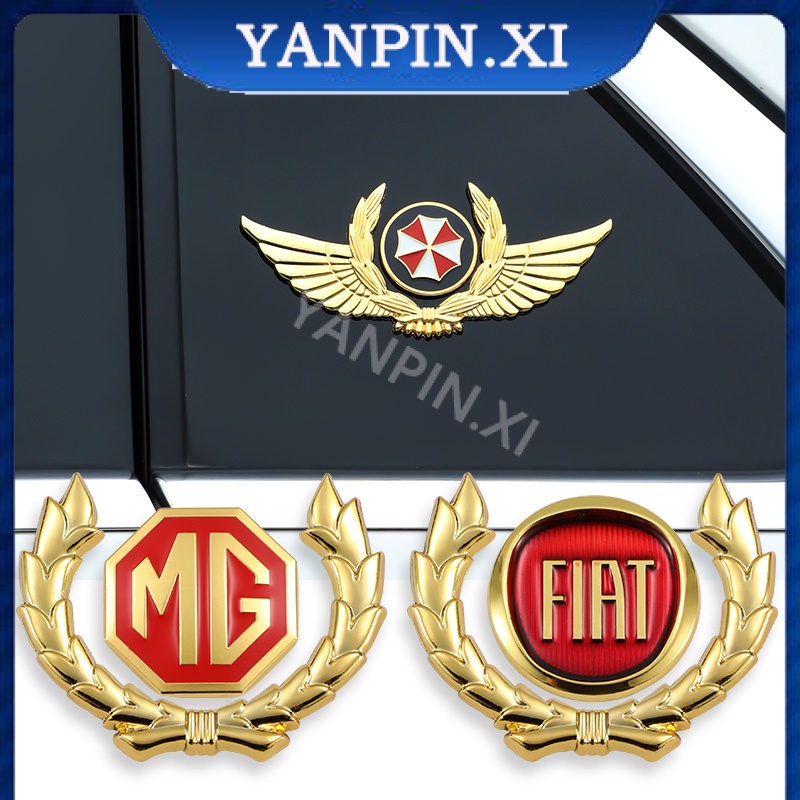 Phụ Kiện Trang Trí Hình Đôi Cánh 3D Bằng Kim Loại Dành Cho Xe Hơi TOYOTA