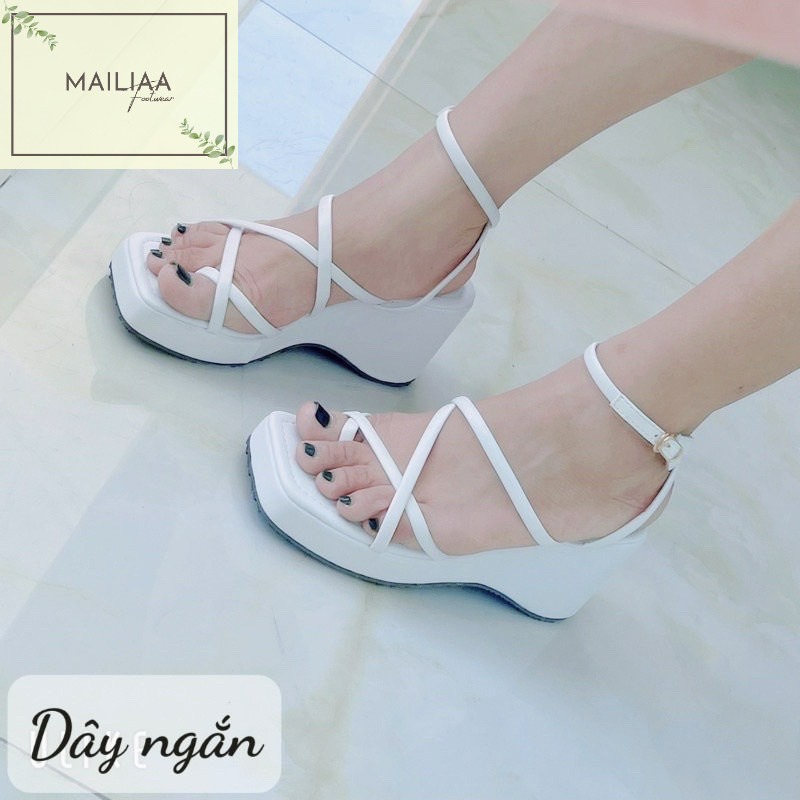 Sandal nữ đế xuồng 7 phân MAILIAA quai xỏ ngón chiến binh
