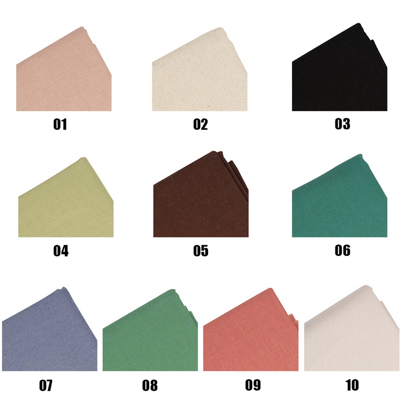 Khăn Trải Bàn Vải Cotton Lanh Màu Trơn Thêu Họa Tiết Thủ Công