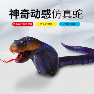 điều khiển từ xa rắn hổ mang mô phỏng động vật đồ chơi trẻ em cậu bé mắt rắn rết nhỏ điện rết rung động côn trùng bò