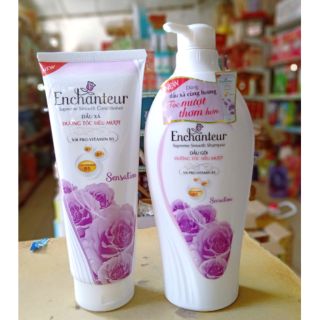 Bộ dầu gội + xả Enchanteur 650g xả 335g tím