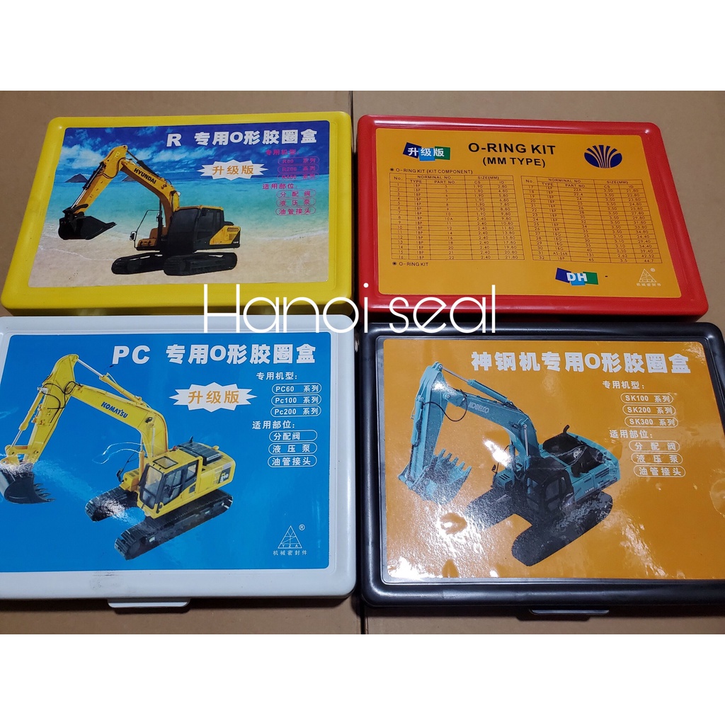 Gioăng hộp oring mỏng, Oring chịu nhiệt, Gioăng oring cao su Komatsu, Hitachi, Kobelco, Doosan