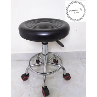 Ghế xoay chân lốc có bánh xe dùng trong spa, phun xăm