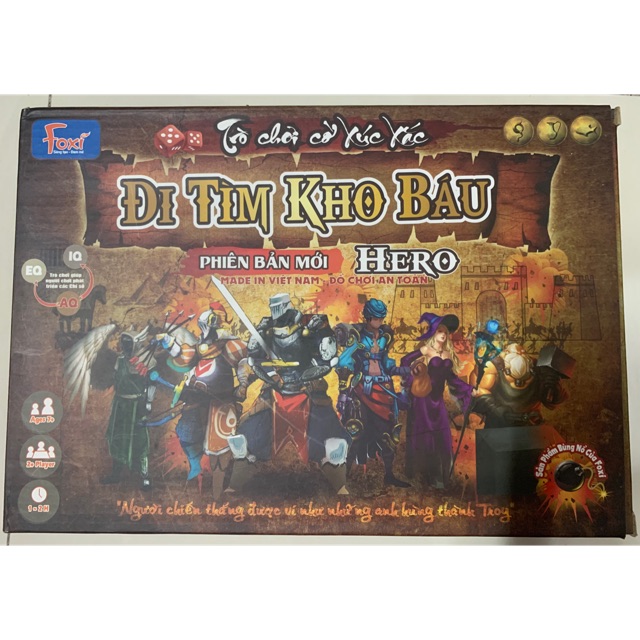 Board game Đi Tìm Kho Báu Hero