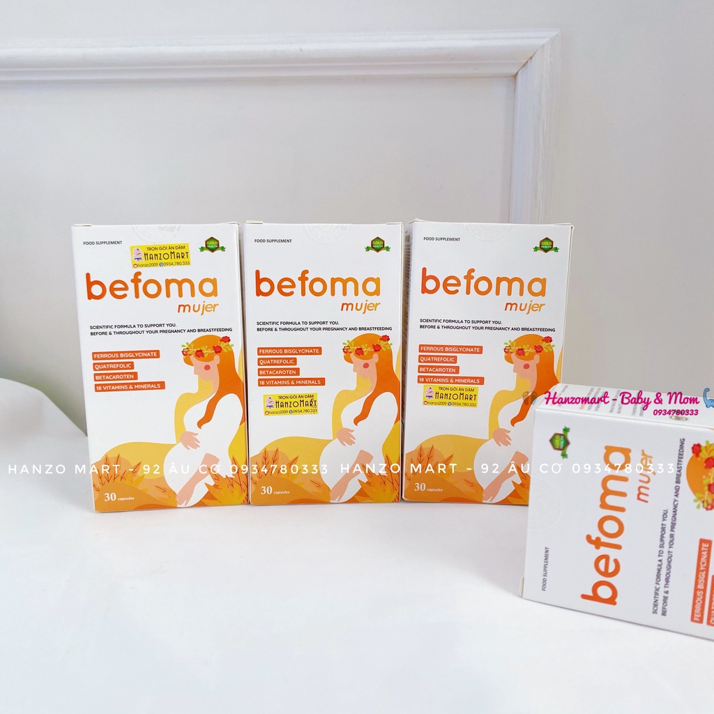 Vitamin tổng hợp bổ sung 18 vitamin và khoáng chất thiết yếu cho bà bầu hộp 30 viên
