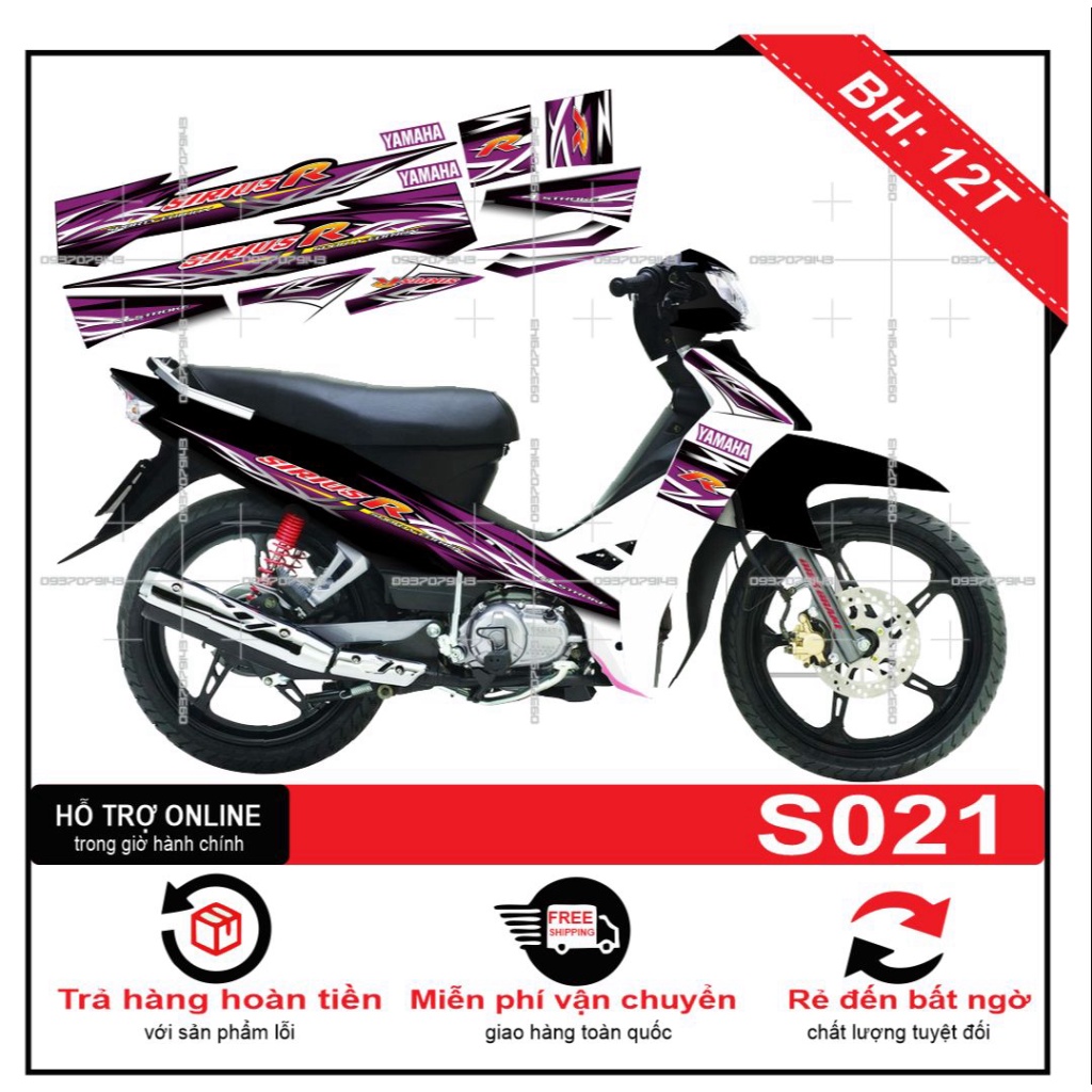 Tem rời sirius R S021 -- SHIN DECAL 2