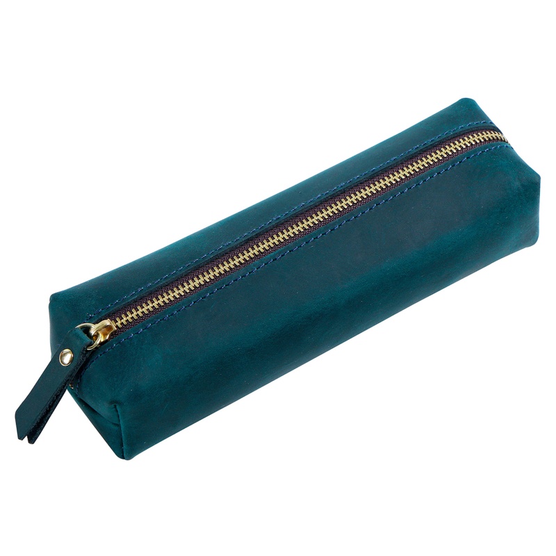 Túi Đựng Bút Bằng Da Có Khóa Kéo Tiện Dụng Mang Theo Du Lịch Cho Nữ