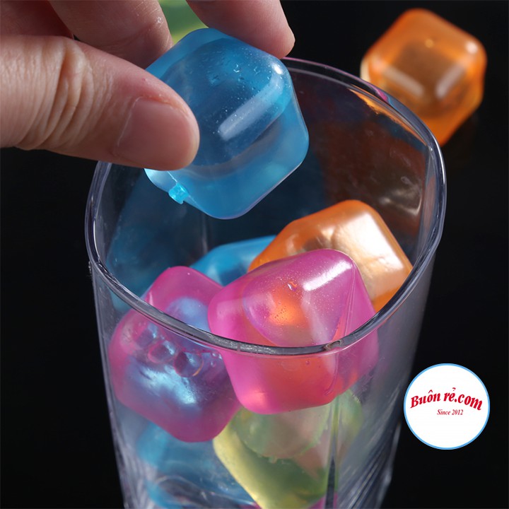 Set 6 viên đá nhựa lạnh tiện dụng nhiều hình, nhiều màu sắc đẹp mắt _01277_Buonrecom