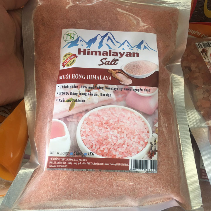 Muối Ăn Himalaya nhập khẩu Pakistan- Túi 1kg