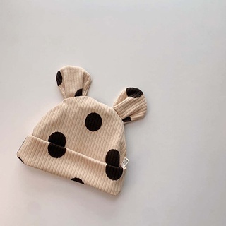 Mũ Beanie Chấm Bi Dễ Thương Cho Bé