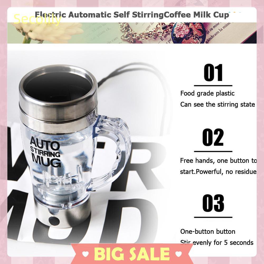Cốc Khuấy Tự Động Bằng Thép Không Gỉ 350ml