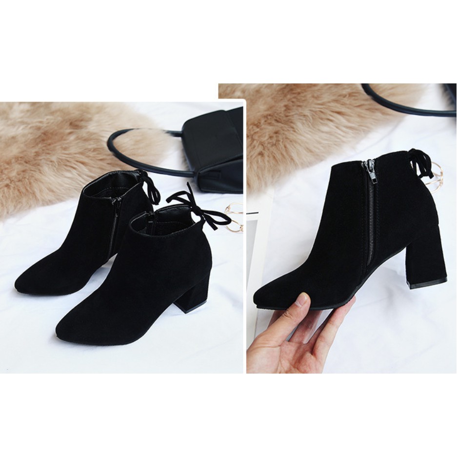 BÃO GIÁ VỀ ĐẾN HT SHOES - BỐT CỔ NGẮN CAO 5CM ( KÈM ẢNH THẬT )