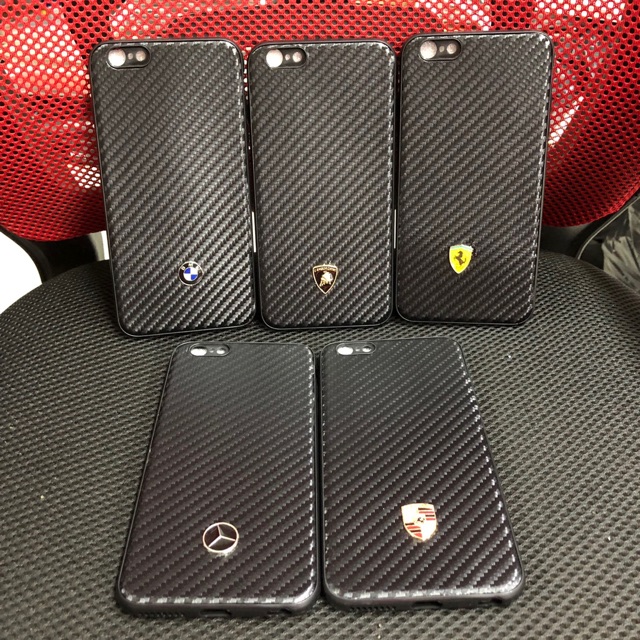 Ốp lưng iPhone 6/6S, 6plus, 7plus/8plus, xs max dẻo carbon gắn logo