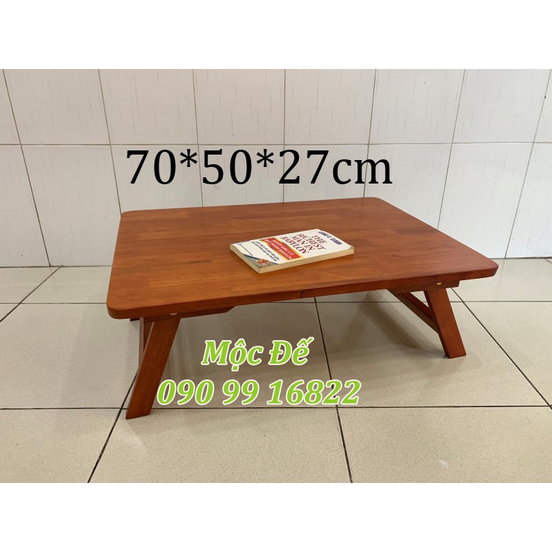 Bàn Ngồi Bệt 70x50cm Gỗ Cao Su Xếp Gọn Tatami Kiểu Nhật - Bàn Gỗ Bệt