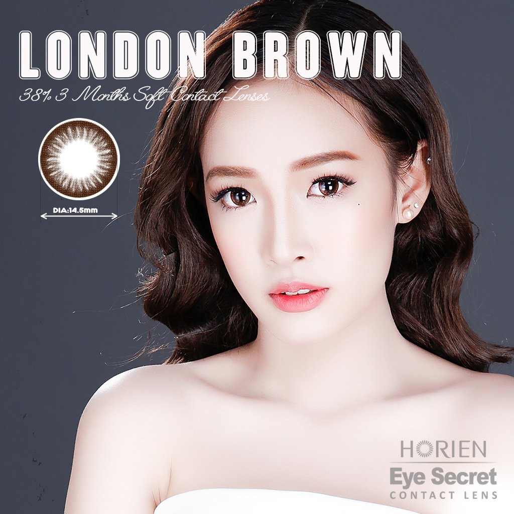 Kính áp tròng màu dùng 3 tháng Eye Secret Contact Lens - LONDON BROWN