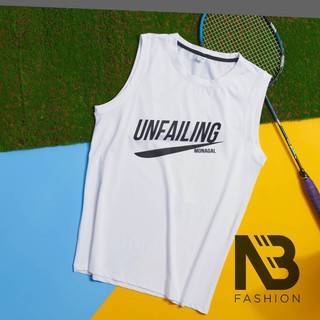 Áo Ba Lỗ Nam UNFAILING, Áo Tập Gym Thể Thao, Co Giãn 4 Chiều Thấm Hút Mồ Hôi [NB Fashion]