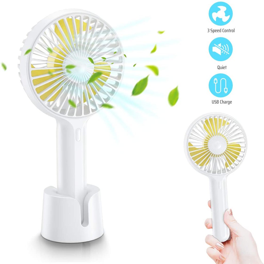 Quạt mini cầm tay/để bàn X3, độ ồn thấp <50db